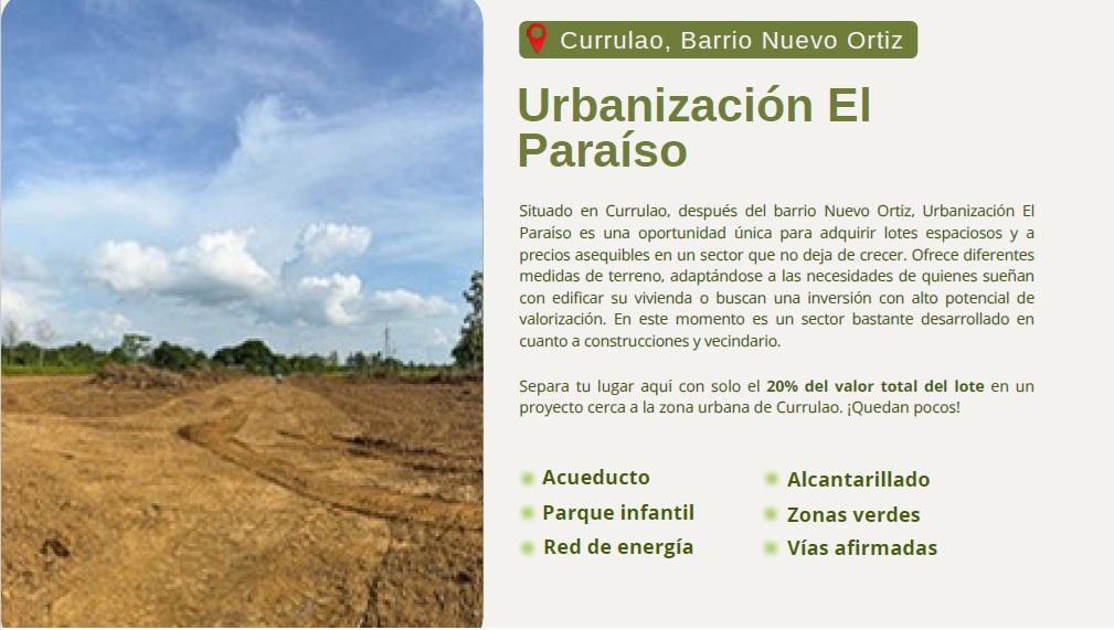Proyecto El Paraiso - Currulao Barrio Nuevo Ortiz - Image 4
