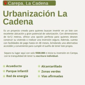 Proyecto La Cadena - Carepa