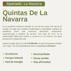 Proyecto Quintas De La Navarra - Apartadó